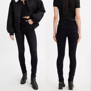 NWT LEVI'S Mile High Super Skinny Jean Size 24 Black